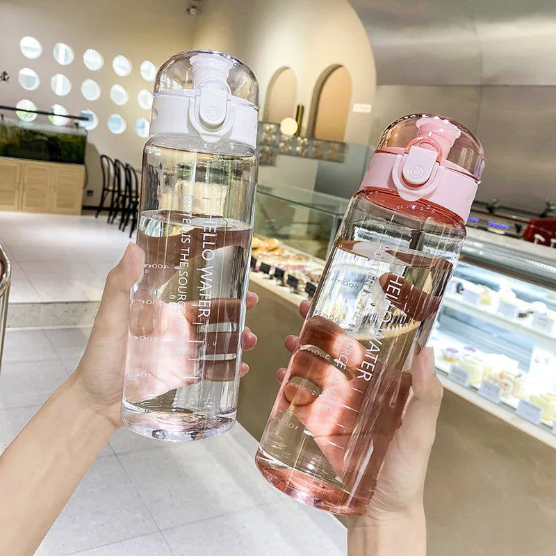 Sports Water Bottle 780ml Portable Gym Travel Clear Leakproof Drinking Bottle