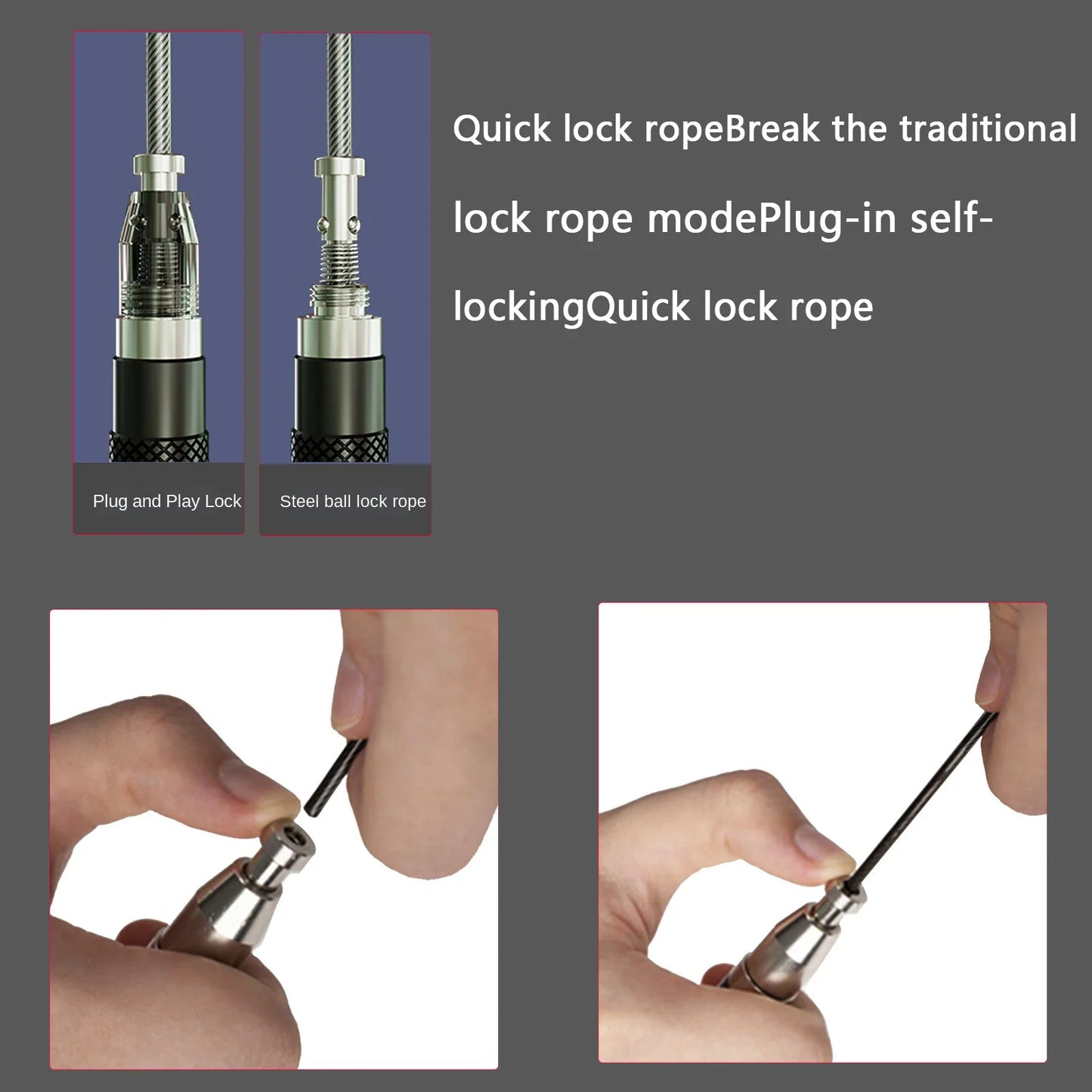 Aluminum Jump Rope, Ball Bearing, Adjustable Length Wire Rope, Gym Adult Fitness Training Sports Equipment.