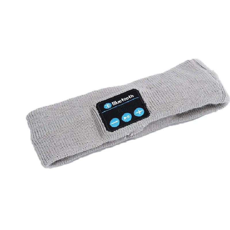 Man & Women Headphone Bluetooth-Compatible Wireless Music Sport Headbands Soft Eye Mask Headset with Mic Yoga Hair Bands.