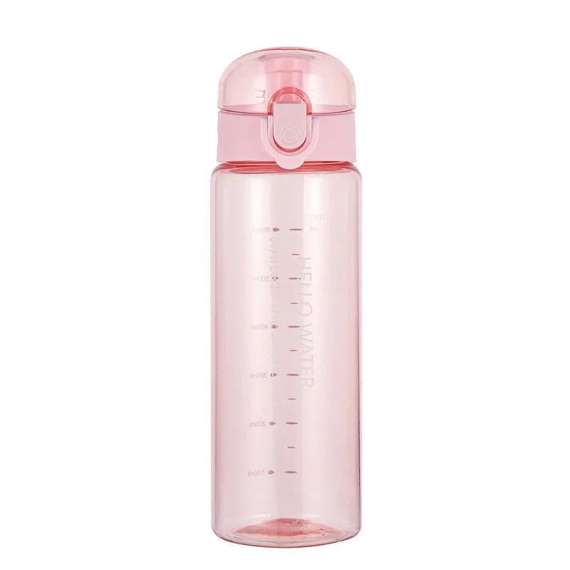 Sports Water Bottle 780ml Portable Gym Travel Clear Leakproof Drinking Bottle