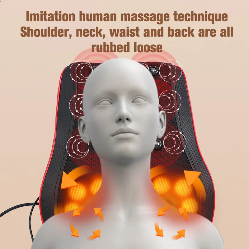 Neck Massager Small Waist Massager Heating Electric Small Massager Whole Body Massage To Relieve Muscle