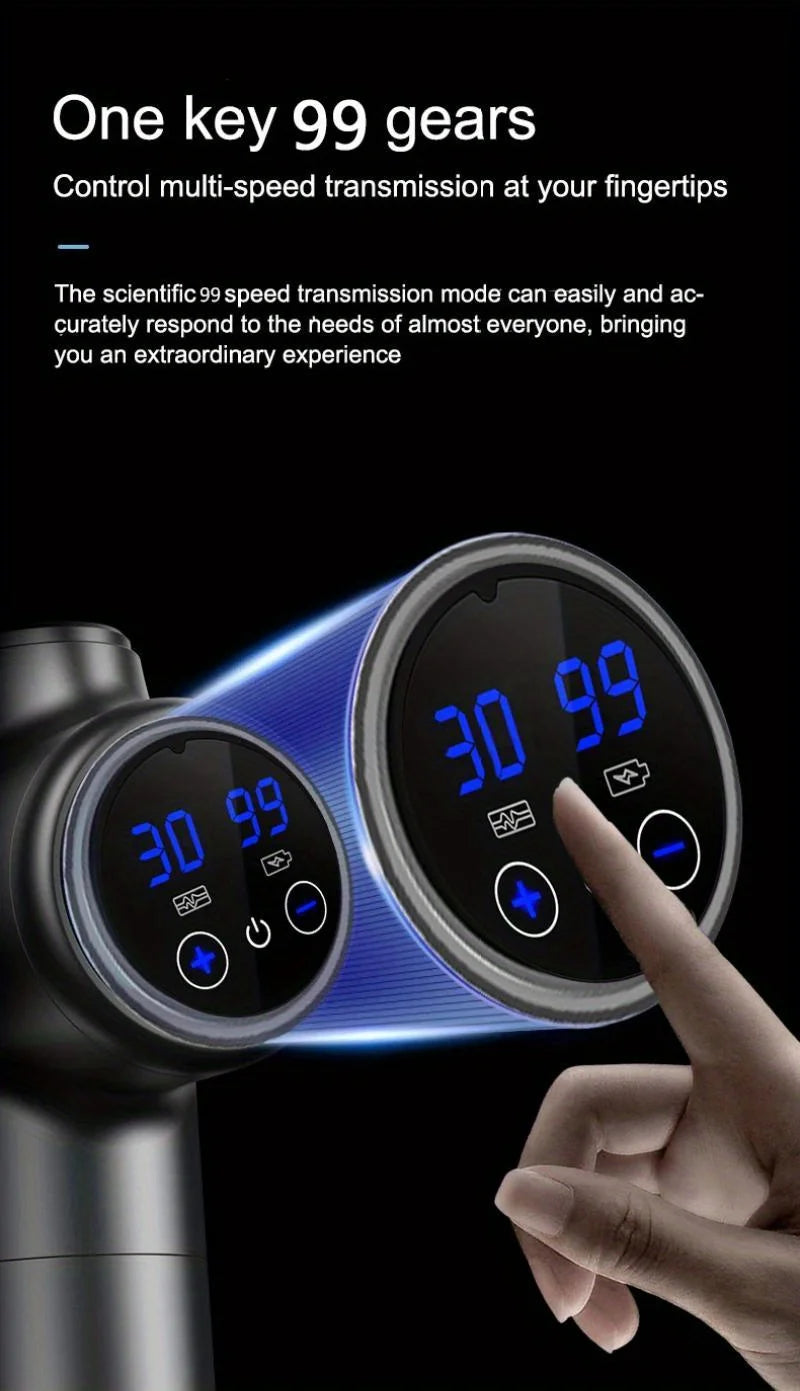 99 Speed Professional Muscle Massage Gun Massager Massager for Neck and Back Massage Instrument.