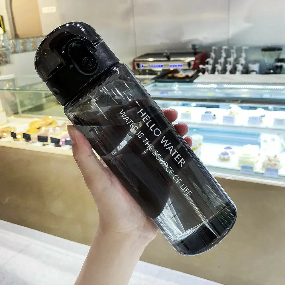 Sports Water Bottle 780ml Portable Gym Travel Clear Leakproof Drinking Bottle