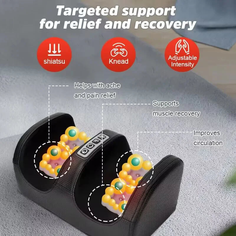 Electric Foot Massage Shiatsu Therapy Relax Health Care.