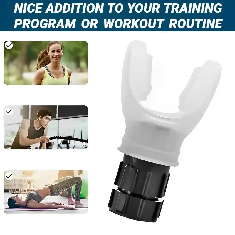 1Pcs Breathing Exercise For Lungs Portable Breath Fitness Exerciser Device Endurance Workout With Adjustable Resistances.