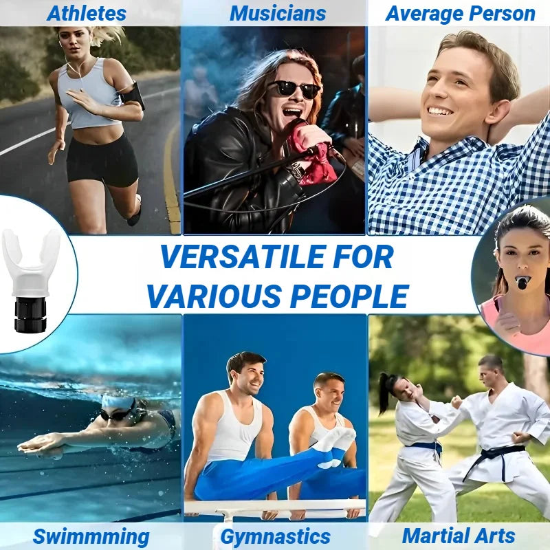 1Pcs Breathing Exercise For Lungs Portable Breath Fitness Exerciser Device Endurance Workout With Adjustable Resistances.