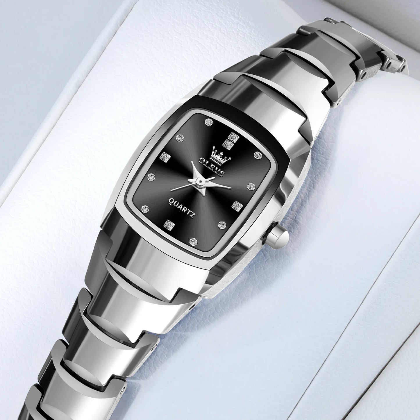 OLEVS Ladies Waterproof Watch Gold Luxury Stainless Steel Women Watches Creative Fashion Original Elegant Quartz Wristwatch.