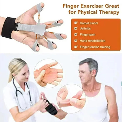 Finger Gripper Finger Exerciser Guitar Finger Exerciser 6 Resistant Levels Recovery Physical Tools Hand Strengthener