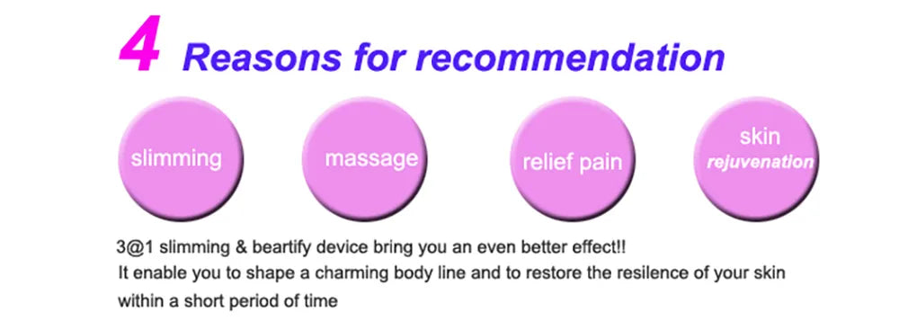 3 in 1 Cavitation Ultrasonic Machine Weight Loss Microcurrent EMS Body Slimming Massager Fat Burner Cream Gel
