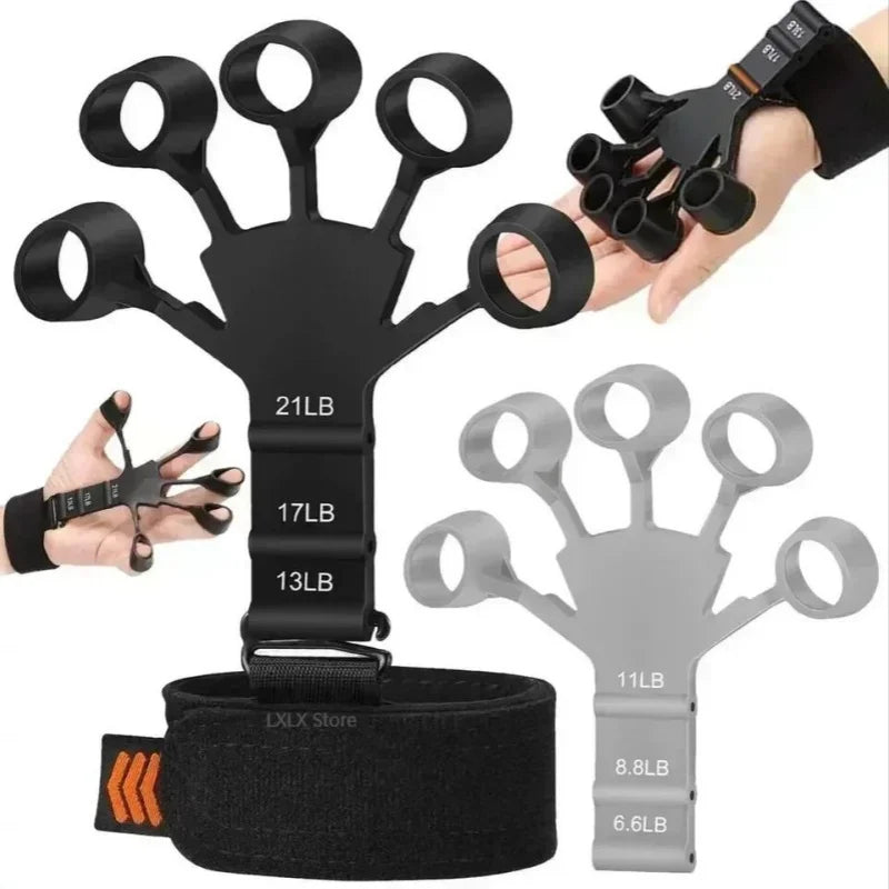 Finger Gripper Finger Exerciser Guitar Finger Exerciser 6 Resistant Levels Recovery Physical Tools Hand Strengthener