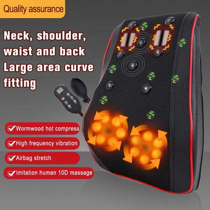 Neck Massager Small Waist Massager Heating  Electric Small Massager Whole Body Massage To Relieve Muscle