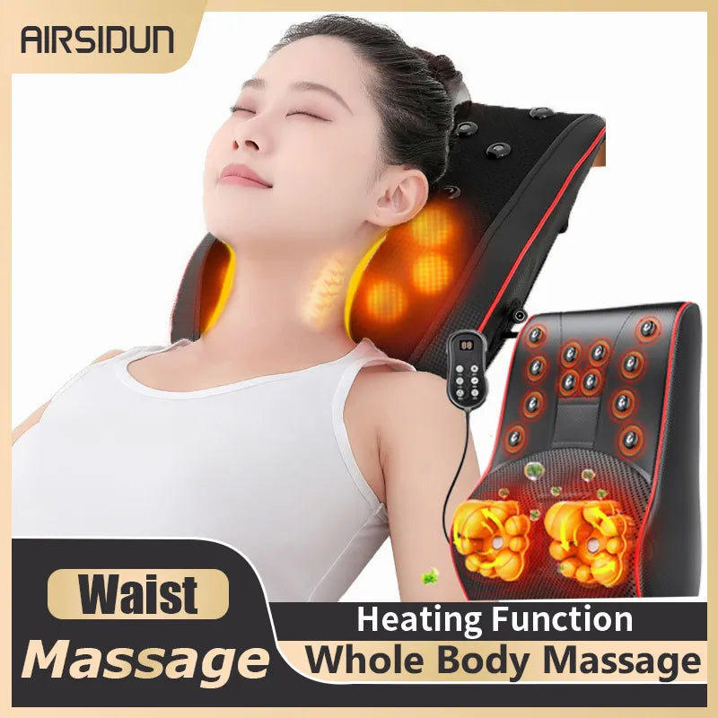 Neck Massager Small Waist Massager Heating  Electric Small Massager Whole Body Massage To Relieve Muscle