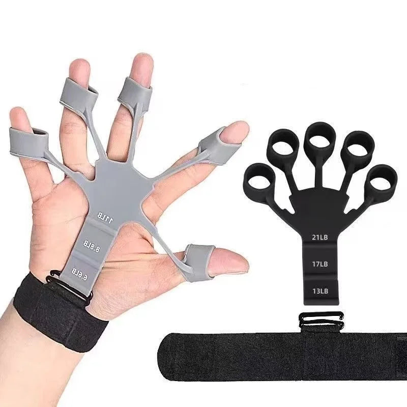Exercise Finger 5 Finger Silicone Wrist Puller Hand Training Strength Exercise.