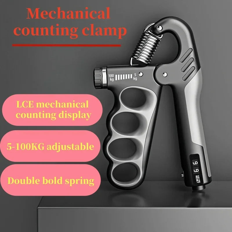 5-100kg Adjustable Hand Grips Strength Gym Wrist Expander Hand Strengthener Fitness Hand Strength Exercise.