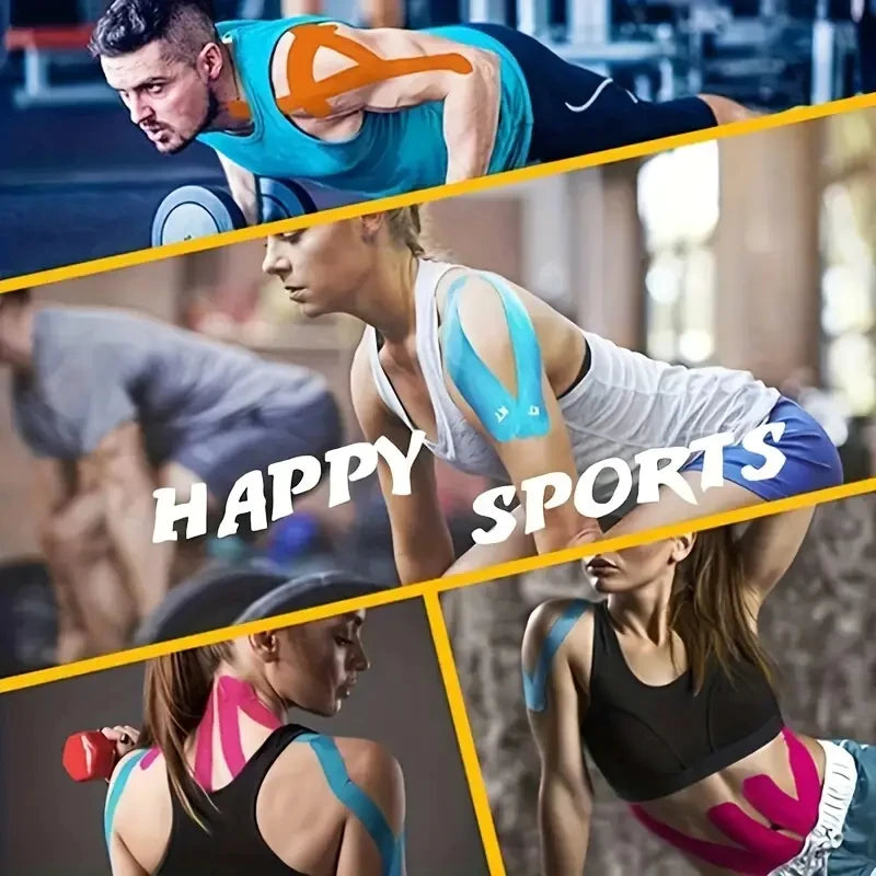 1pc Elastic Sports Waterproof Protective Tape Kinesiology Tape  Athletic Bandage Muscle Tape Face Lifting Camouflage Tape