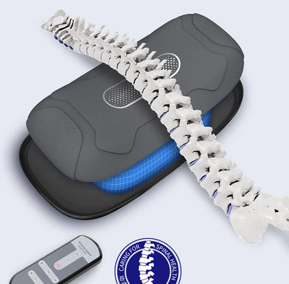 Electric Lumbar Traction Massager for Pain Relief  Adjustable Intensity  Vibration Intelligent Inflatable Back Posture Corrector