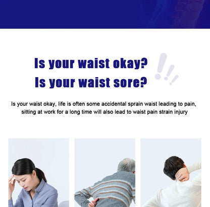 Electric Lumbar Traction Massager for Pain Relief  Adjustable Intensity  Vibration Intelligent Inflatable Back Posture Corrector