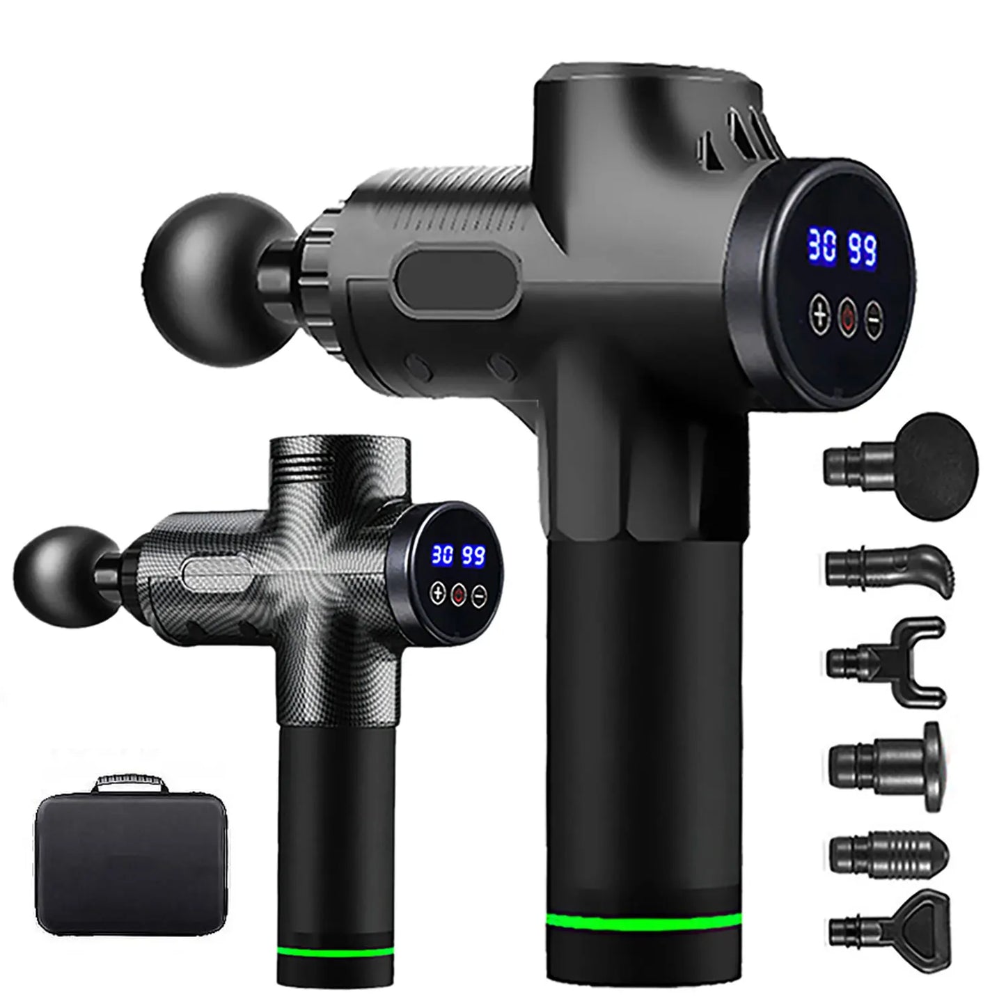 Fascial Massage Gun Electric Waist and Back Massager High-Frequency Vibration  Muscle Relaxation Electric Shoulder Massage Gun