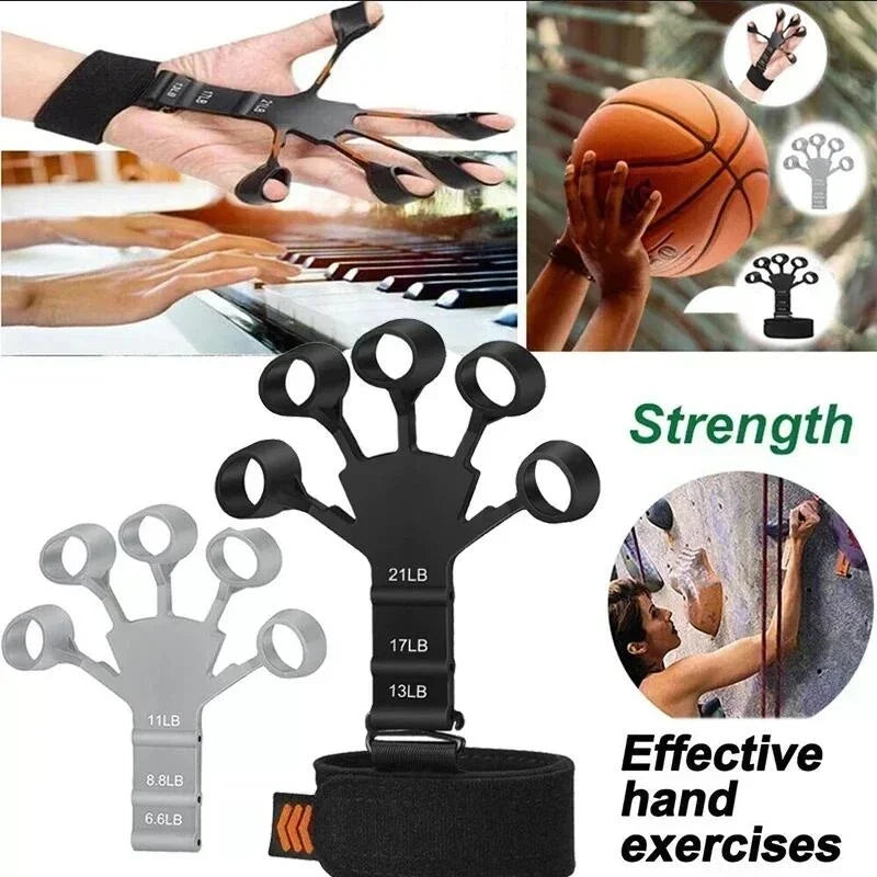 Finger Gripper Finger Exerciser Guitar Finger Exerciser 6 Resistant Levels Recovery Physical Tools Hand Strengthener