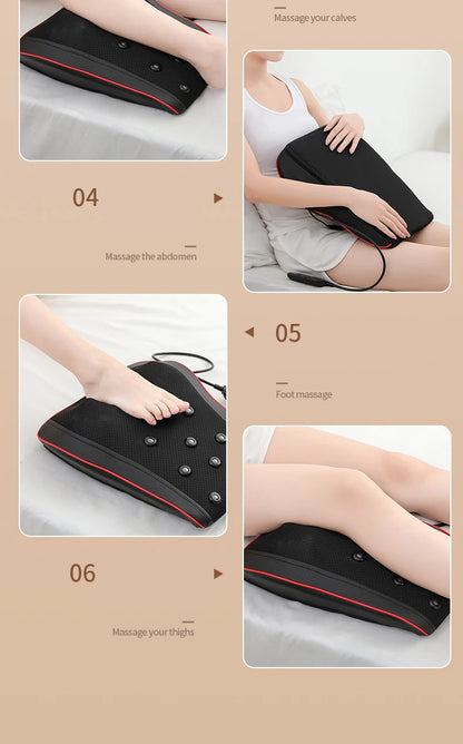 Neck Massager Small Waist Massager Heating  Electric Small Massager Whole Body Massage To Relieve Muscle