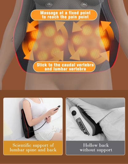 Neck Massager Small Waist Massager Heating  Electric Small Massager Whole Body Massage To Relieve Muscle