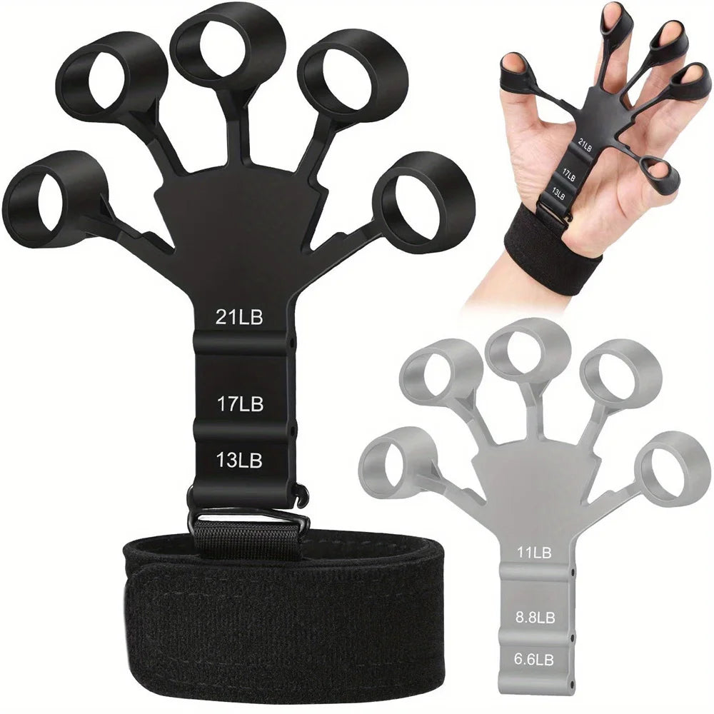 Exercise Finger 5 Finger Silicone Wrist Puller Hand Training Strength Exercise.