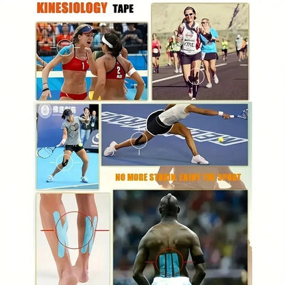 1pc Elastic Sports Waterproof Protective Tape Kinesiology Tape  Athletic Bandage Muscle Tape Face Lifting Camouflage Tape