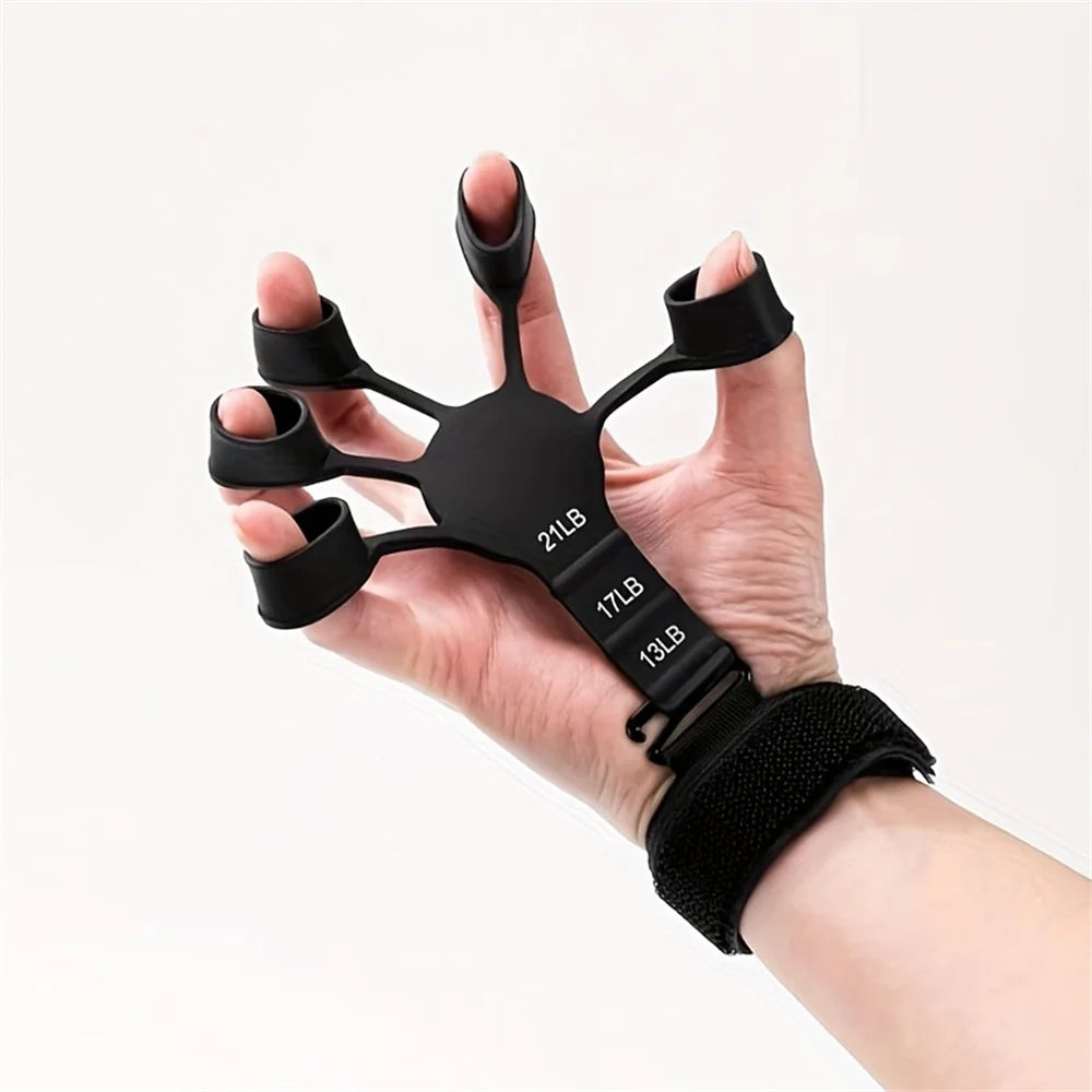 Exercise Finger 5 Finger Silicone Wrist Puller Hand Training Strength Exercise.
