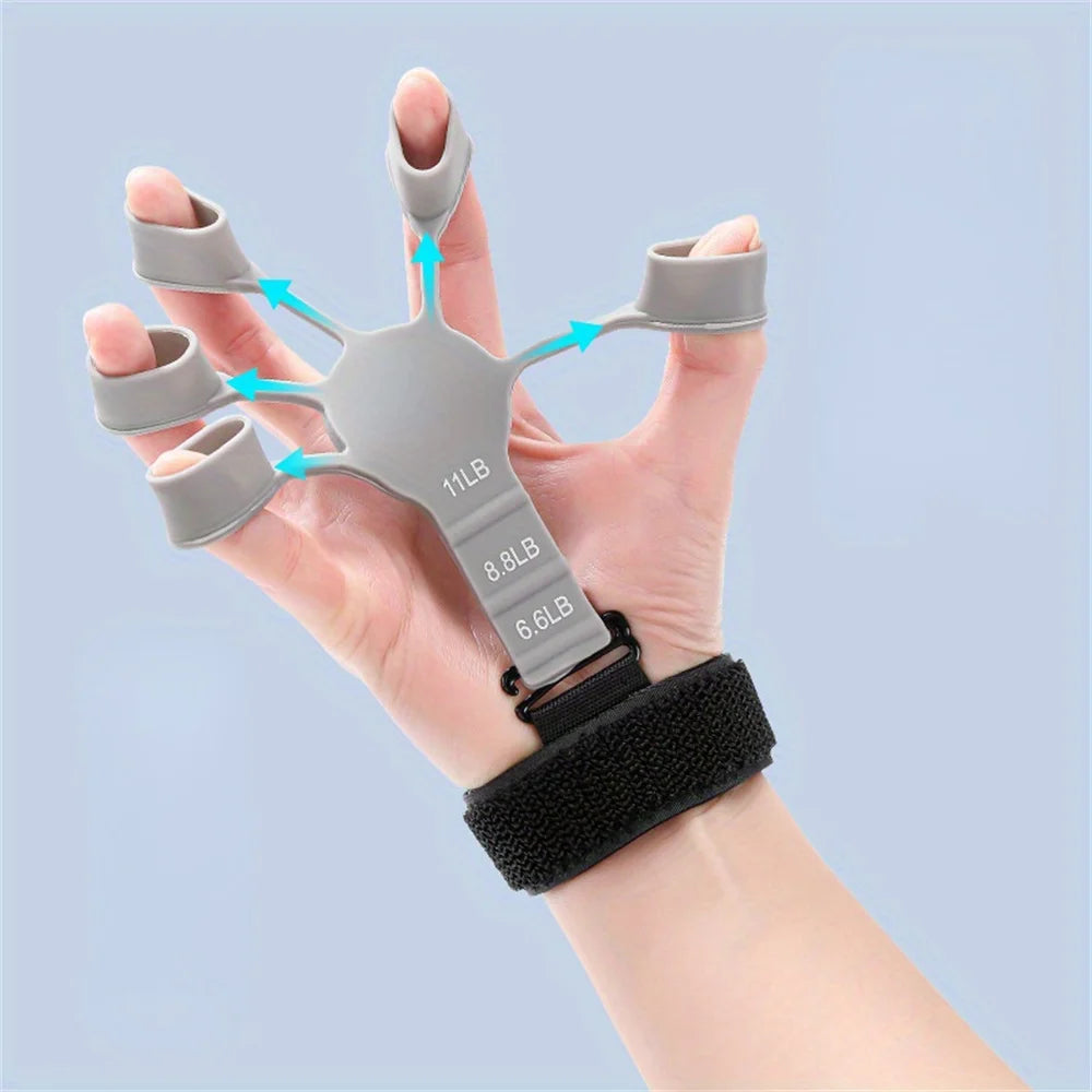 Exercise Finger 5 Finger Silicone Wrist Puller Hand Training Strength Exercise.