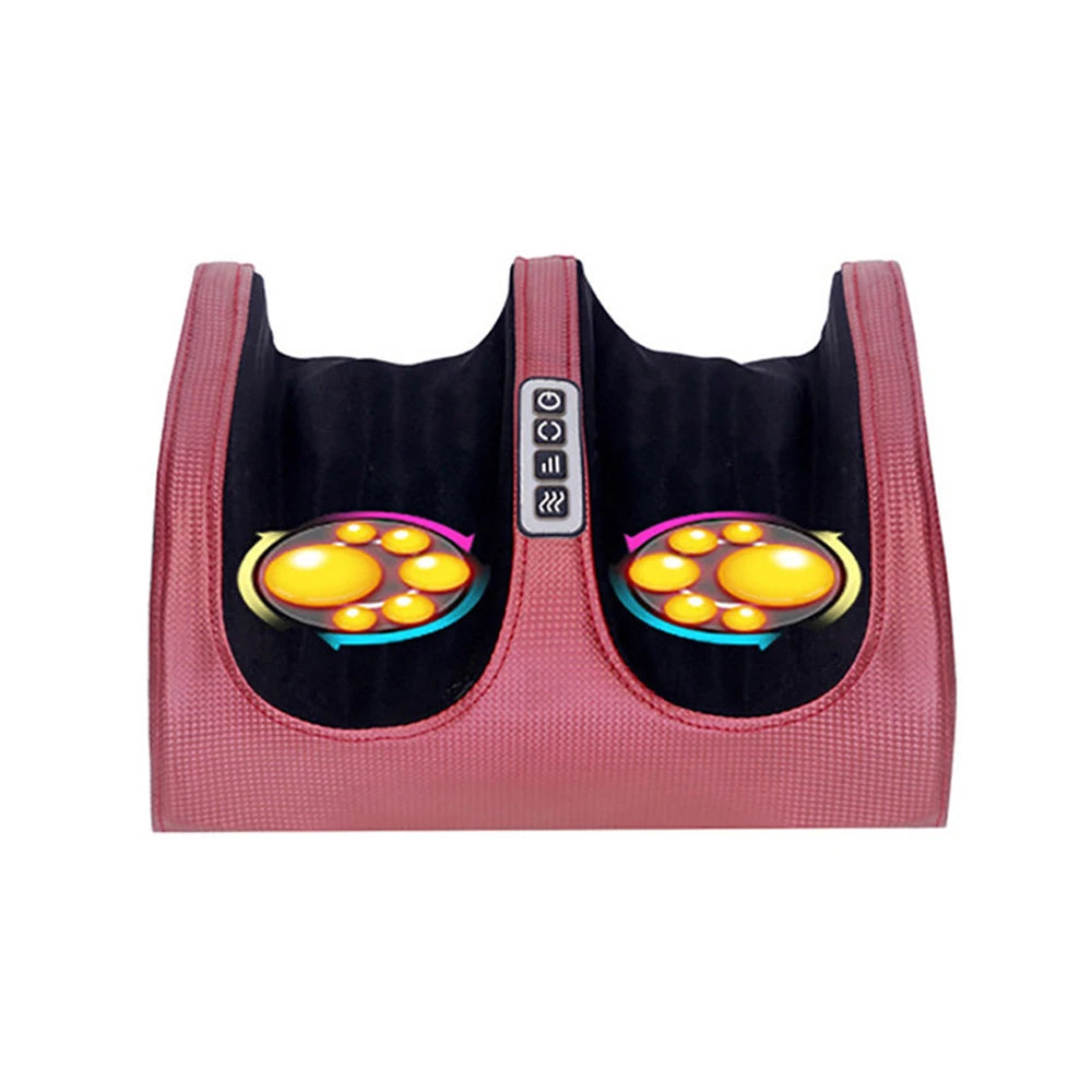 Electric Foot Massager Heated Roller Calf Deep Tissue Shiatsu Kneading Body Massage Relaxed Muscles Health Care.