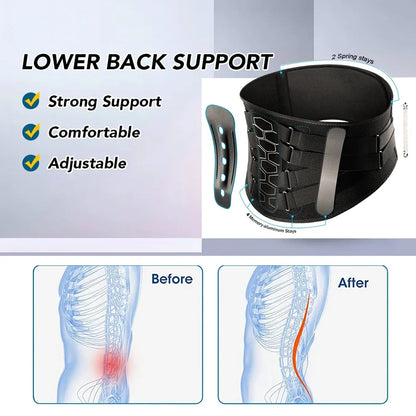 1PCS Back Brace for Lower Back, Lumbar Support Belt for Men and Women.