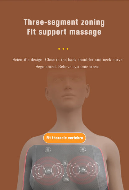 Neck Massager Small Waist Massager Heating  Electric Small Massager Whole Body Massage To Relieve Muscle