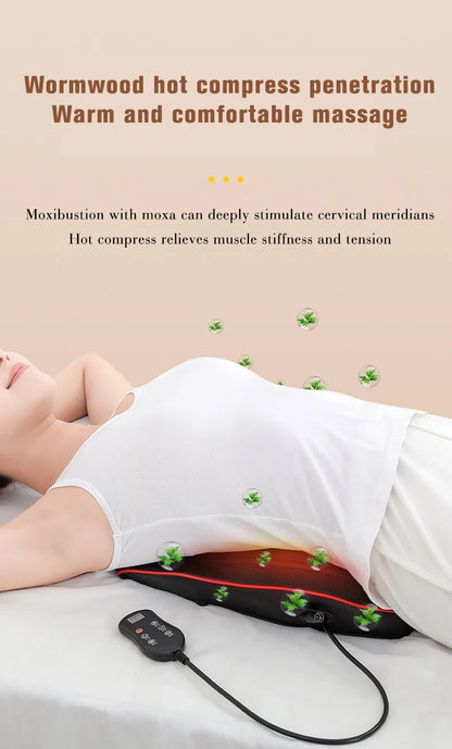 Neck Massager Small Waist Massager Heating  Electric Small Massager Whole Body Massage To Relieve Muscle